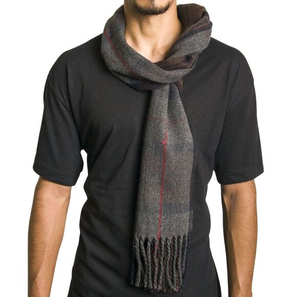 Alpine Swiss Mens Scarf Softer Than Cashmere Scarves Plaids Womens Winter Shawl - Picture 4 of 5